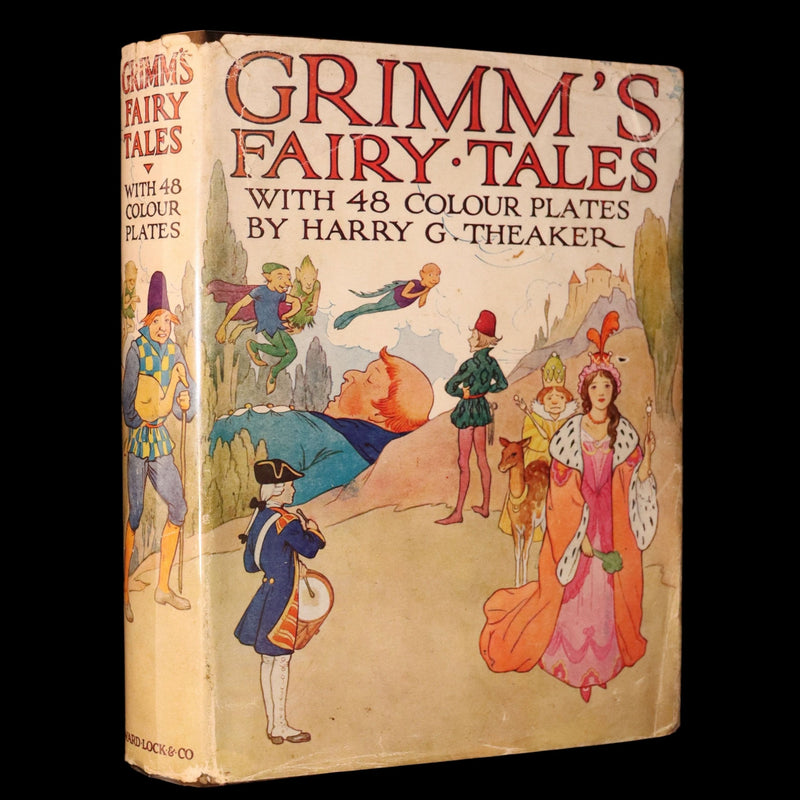 1920 Rare Book - Grimm's Fairy Tales with 48 Colour Plates By Harry G. Theaker