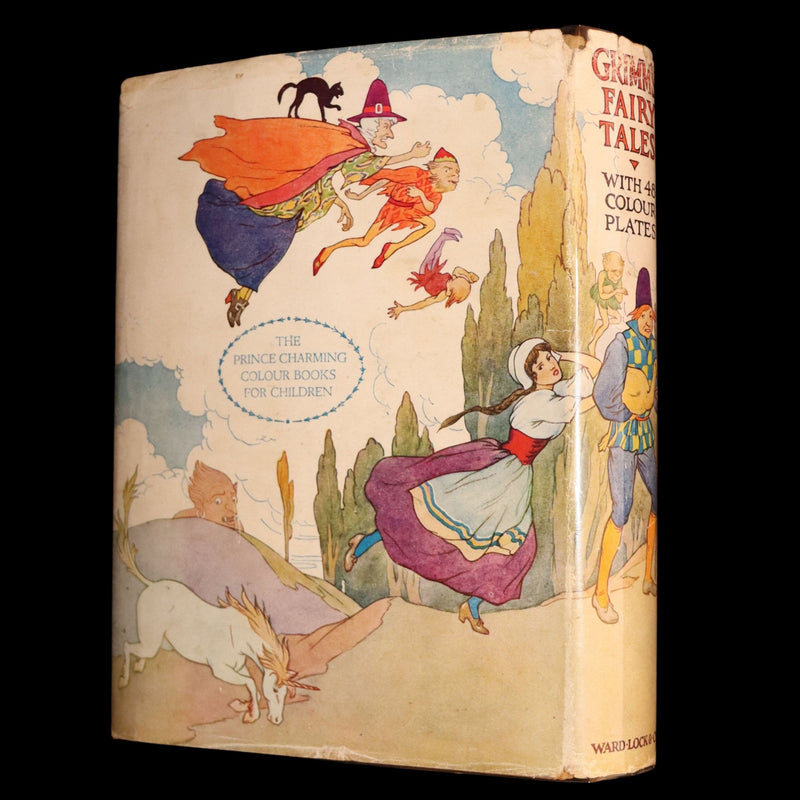 1920 Rare Book - Grimm's Fairy Tales with 48 Colour Plates By Harry G. Theaker