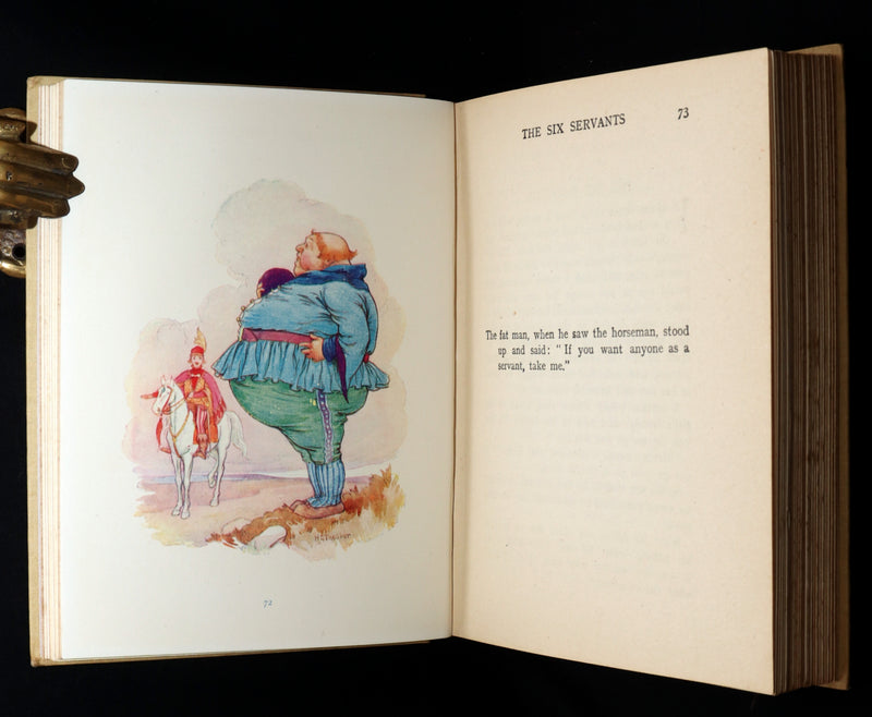 1920 Rare Book - Grimm's Fairy Tales with 48 Colour Plates By Harry G. Theaker
