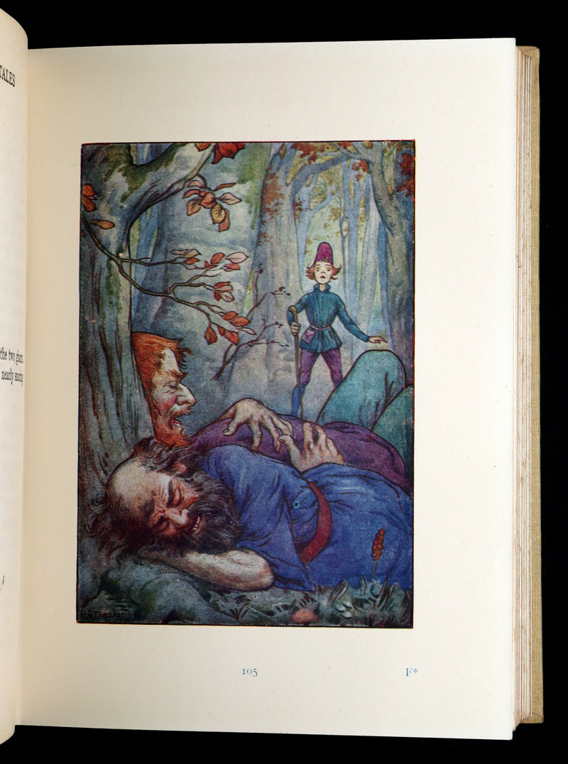1920 Rare Book - Grimm's Fairy Tales with 48 Colour Plates By Harry G. Theaker