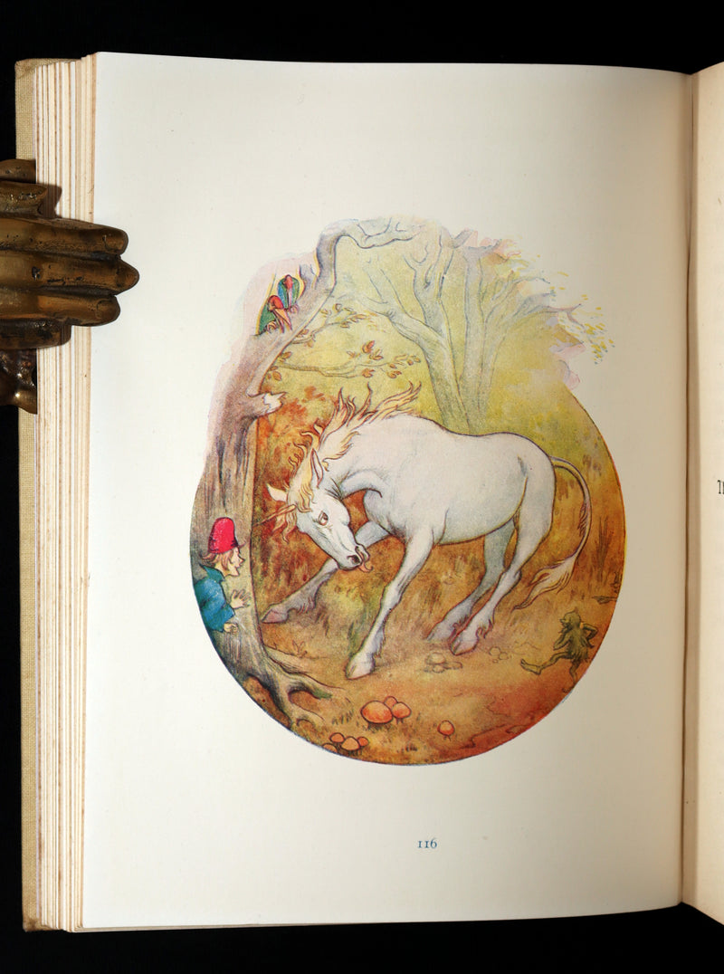 1920 Rare Book - Grimm's Fairy Tales with 48 Colour Plates By Harry G. Theaker