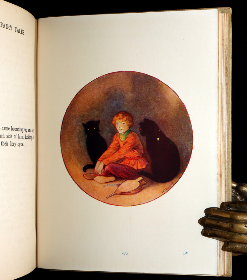 1920 Rare Book - Grimm's Fairy Tales with 48 Colour Plates By Harry G. Theaker