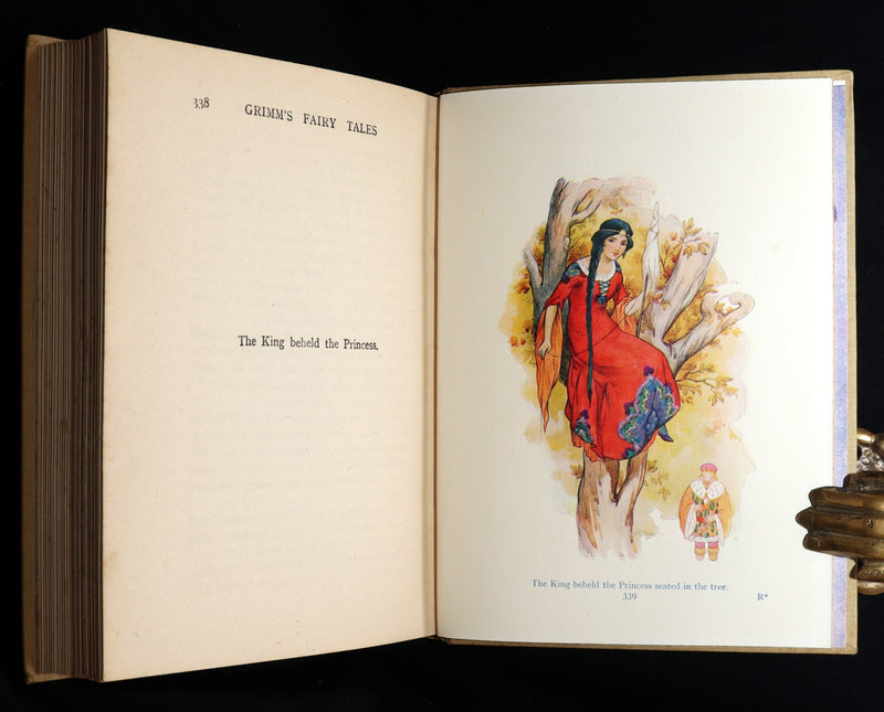 1920 Rare Book - Grimm's Fairy Tales with 48 Colour Plates By Harry G. Theaker