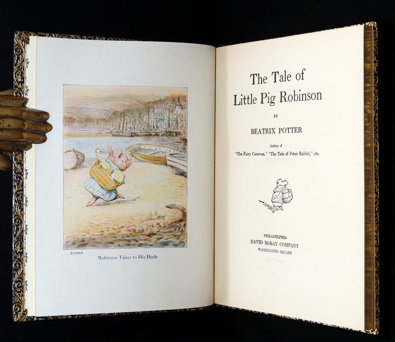 1930 First Edition bound by Asprey- Beatrix Potter's Tale of Little Pig Robinson