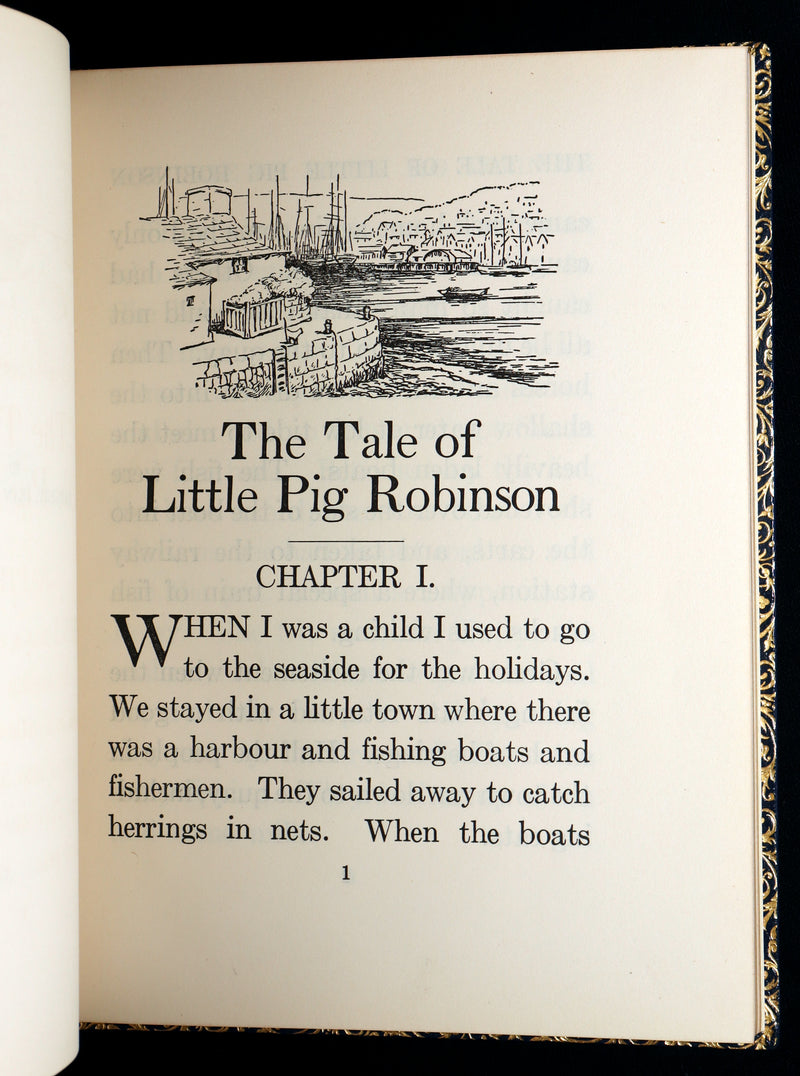 1930 First Edition bound by Asprey- Beatrix Potter's Tale of Little Pig Robinson