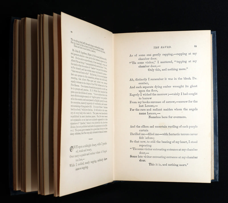 1890 Rare Book - Poems of Edgar Allan Poe with Memoir of the Poet