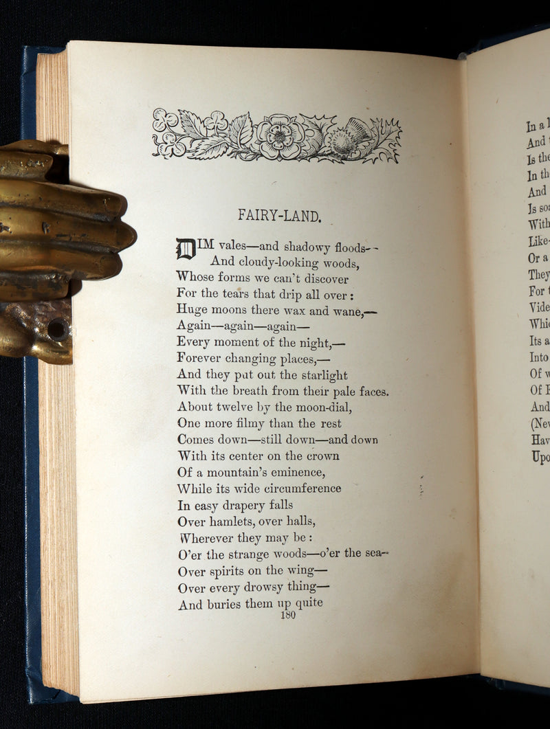 1890 Rare Book - Poems of Edgar Allan Poe with Memoir of the Poet