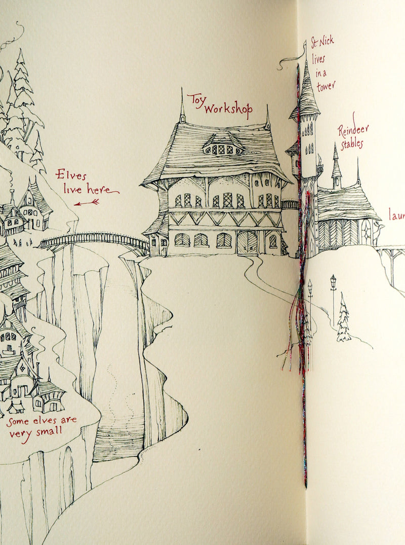 2018 Scarce 1stED - Old St. Nick at the North Pole by Charles van Sandwyk