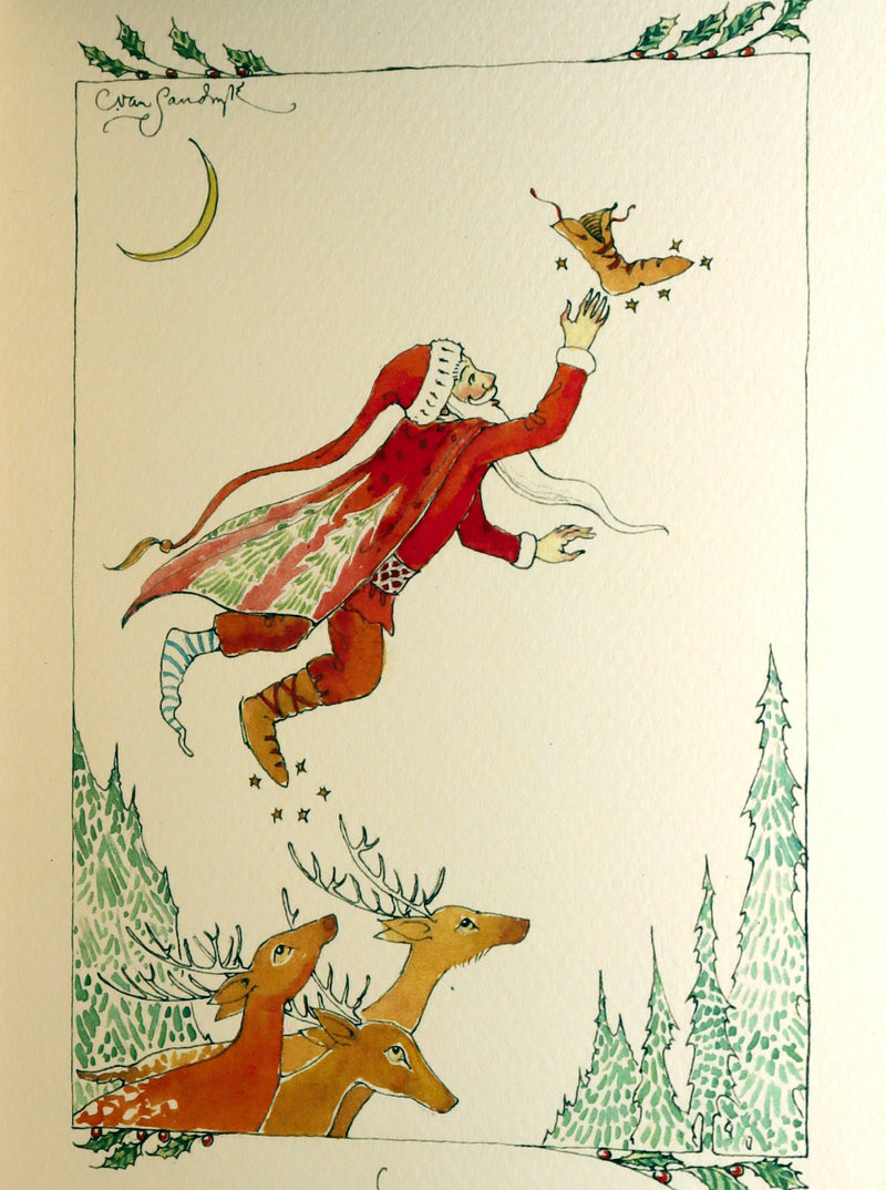 2018 Scarce 1stED - Old St. Nick at the North Pole by Charles van Sandwyk