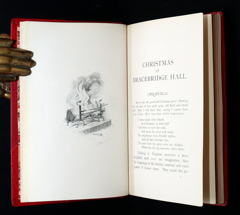 1904 First Arthur A. Dixon Illustrated Edition - Christmas at Bracebridge Hall