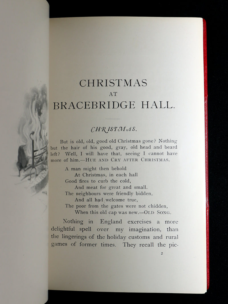 1904 First Arthur A. Dixon Illustrated Edition - Christmas at Bracebridge Hall