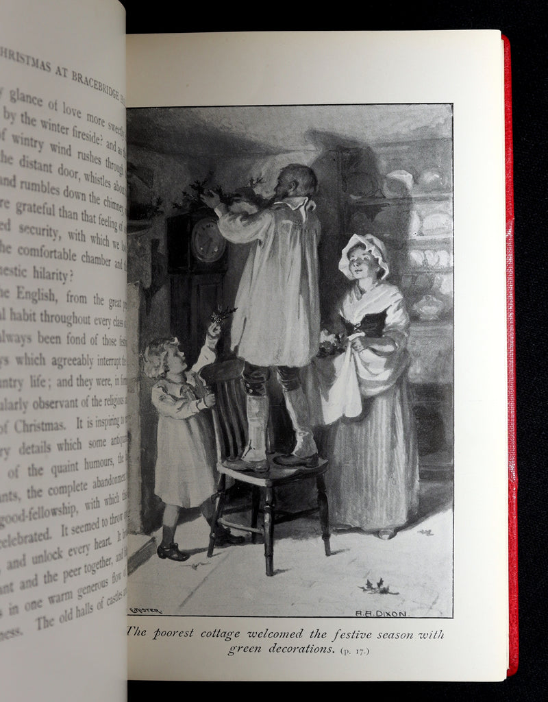 1904 First Arthur A. Dixon Illustrated Edition - Christmas at Bracebridge Hall