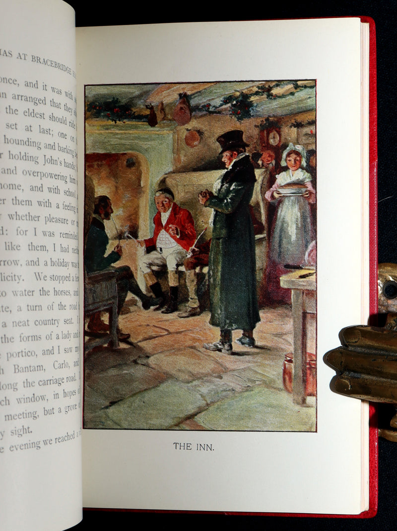1904 First Arthur A. Dixon Illustrated Edition - Christmas at Bracebridge Hall