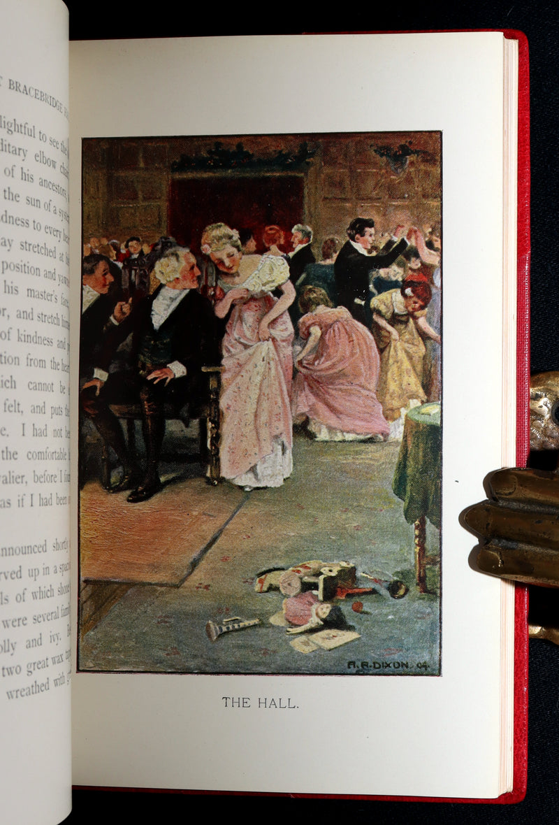 1904 First Arthur A. Dixon Illustrated Edition - Christmas at Bracebridge Hall