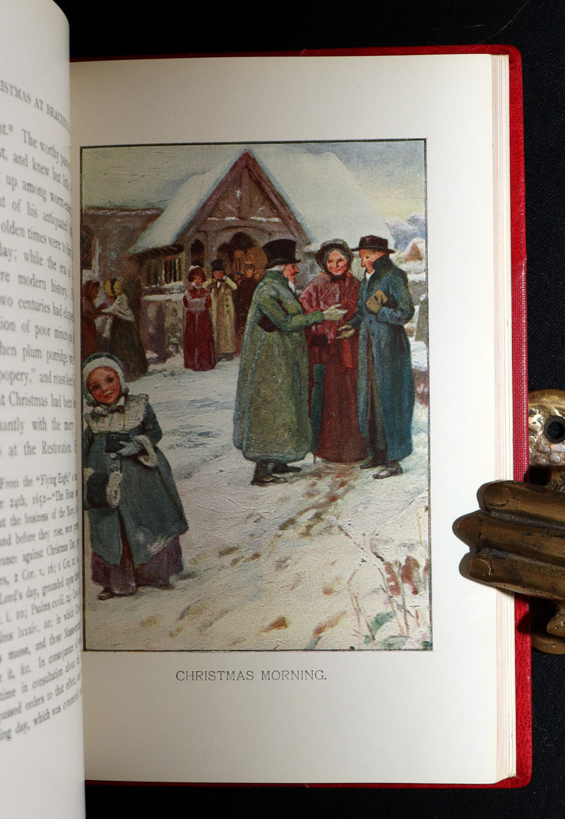 1904 First Arthur A. Dixon Illustrated Edition - Christmas at Bracebridge Hall