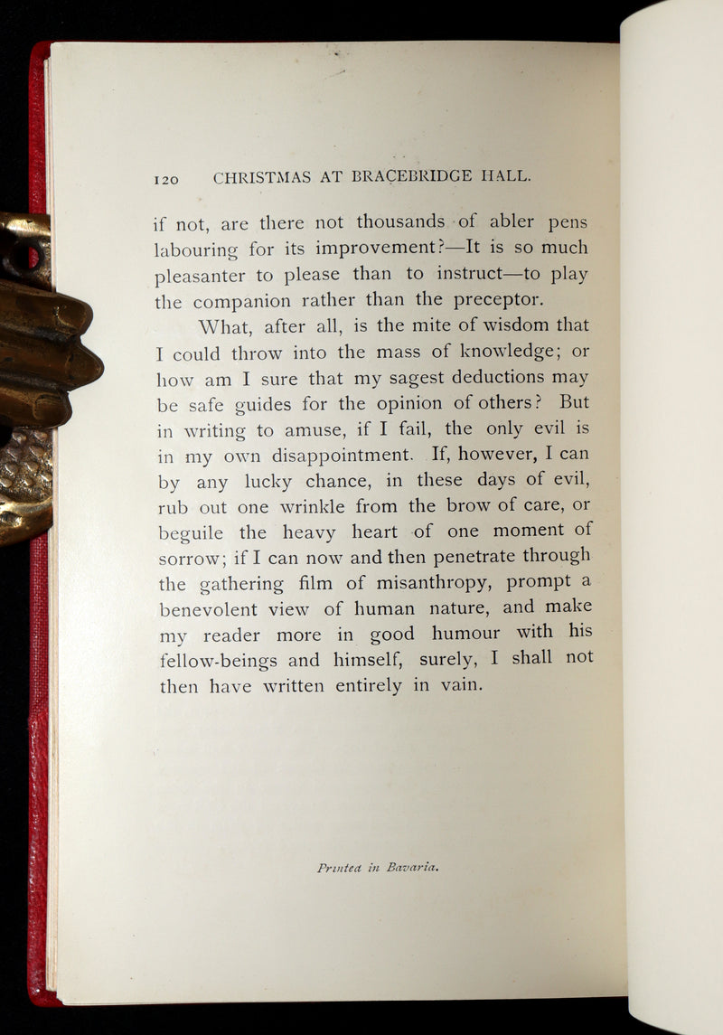 1904 First Arthur A. Dixon Illustrated Edition - Christmas at Bracebridge Hall