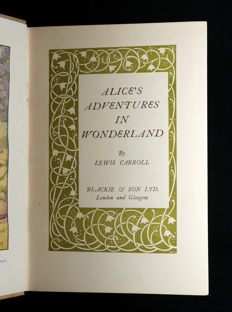 1920 Rare Book - Alice's Adventures in Wonderland Illustrated by Frank Adams