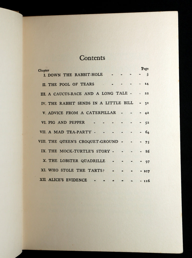 1920 Rare Book - Alice's Adventures in Wonderland Illustrated by Frank Adams