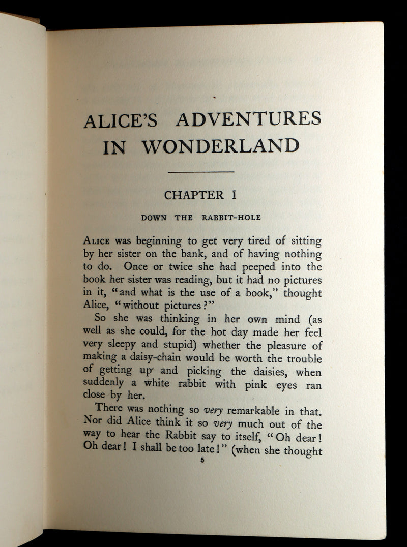1920 Rare Book - Alice's Adventures in Wonderland Illustrated by Frank Adams