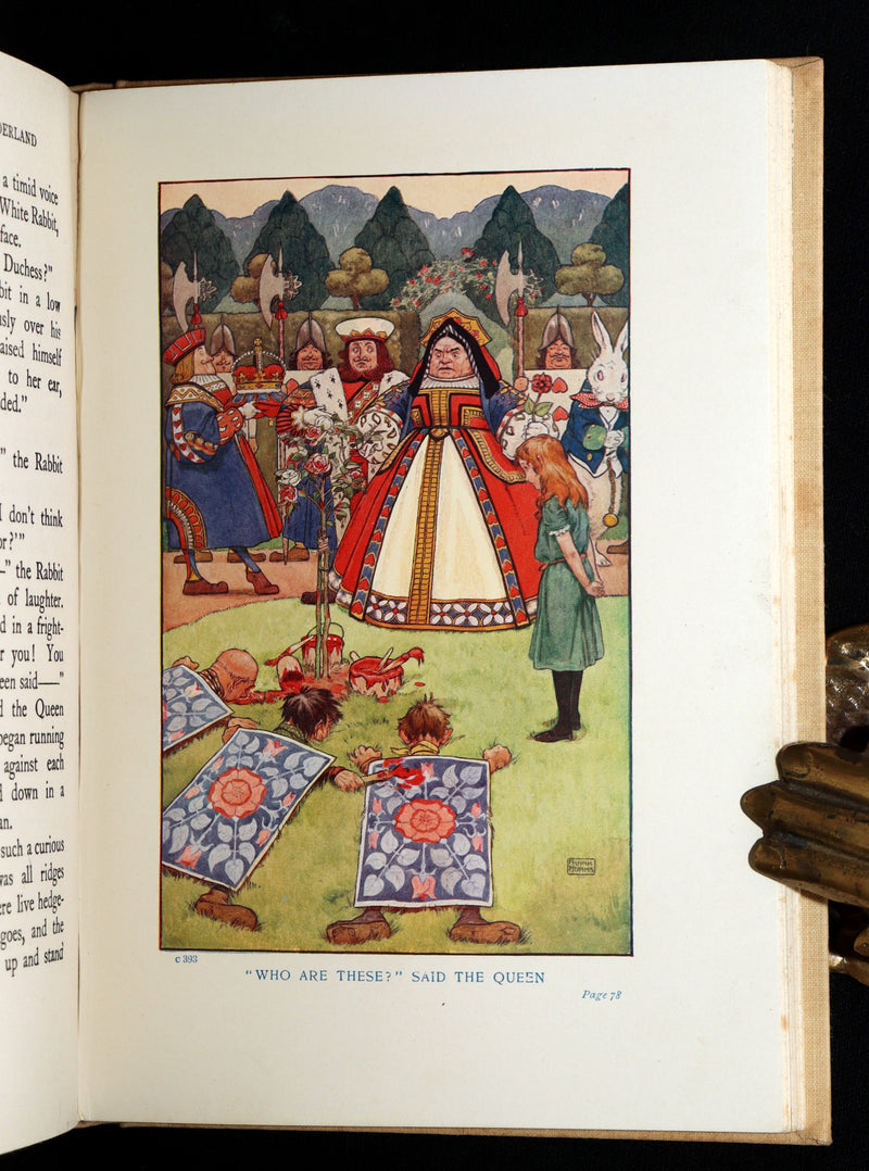 1920 Rare Book - Alice's Adventures in Wonderland Illustrated by Frank Adams