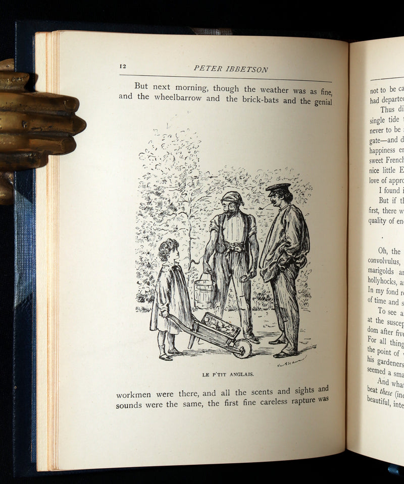 1896 Rare Book - Peter Ibbetson, A strange tale of Communication through Dreams