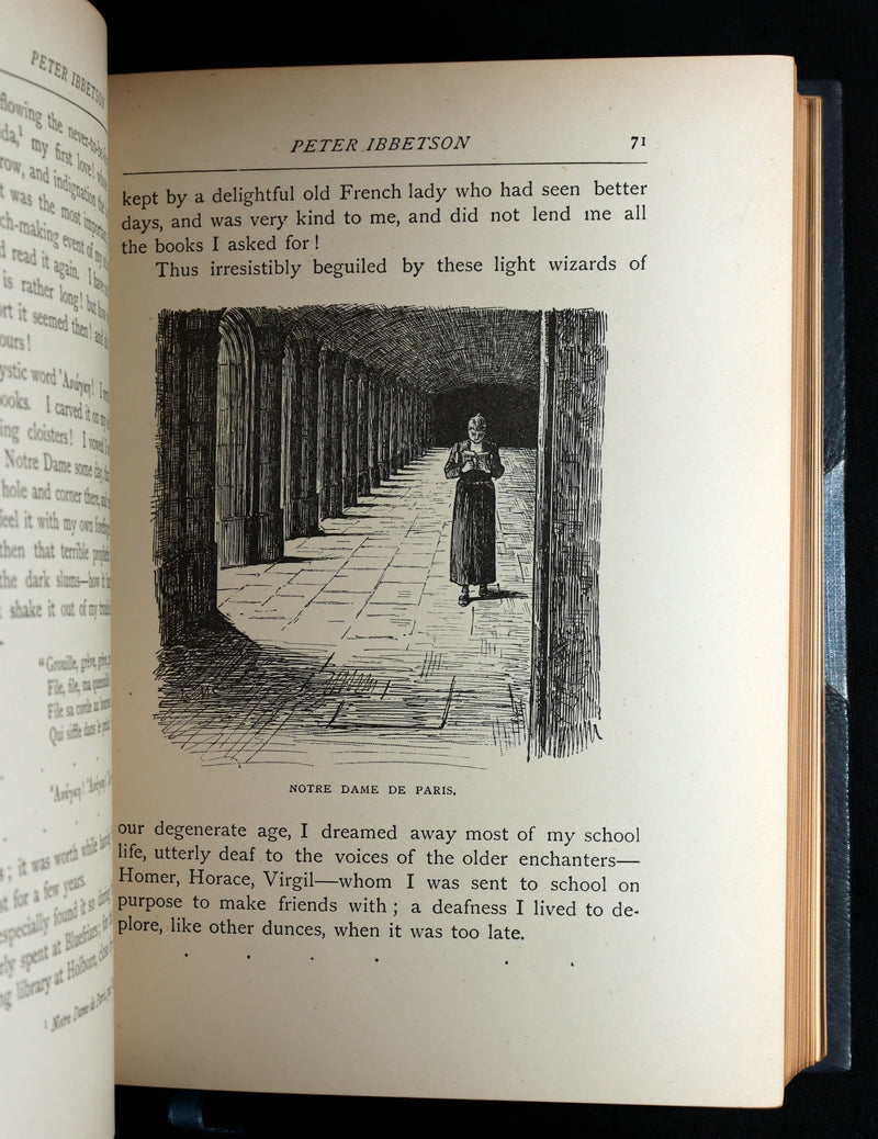 1896 Rare Book - Peter Ibbetson, A strange tale of Communication through Dreams