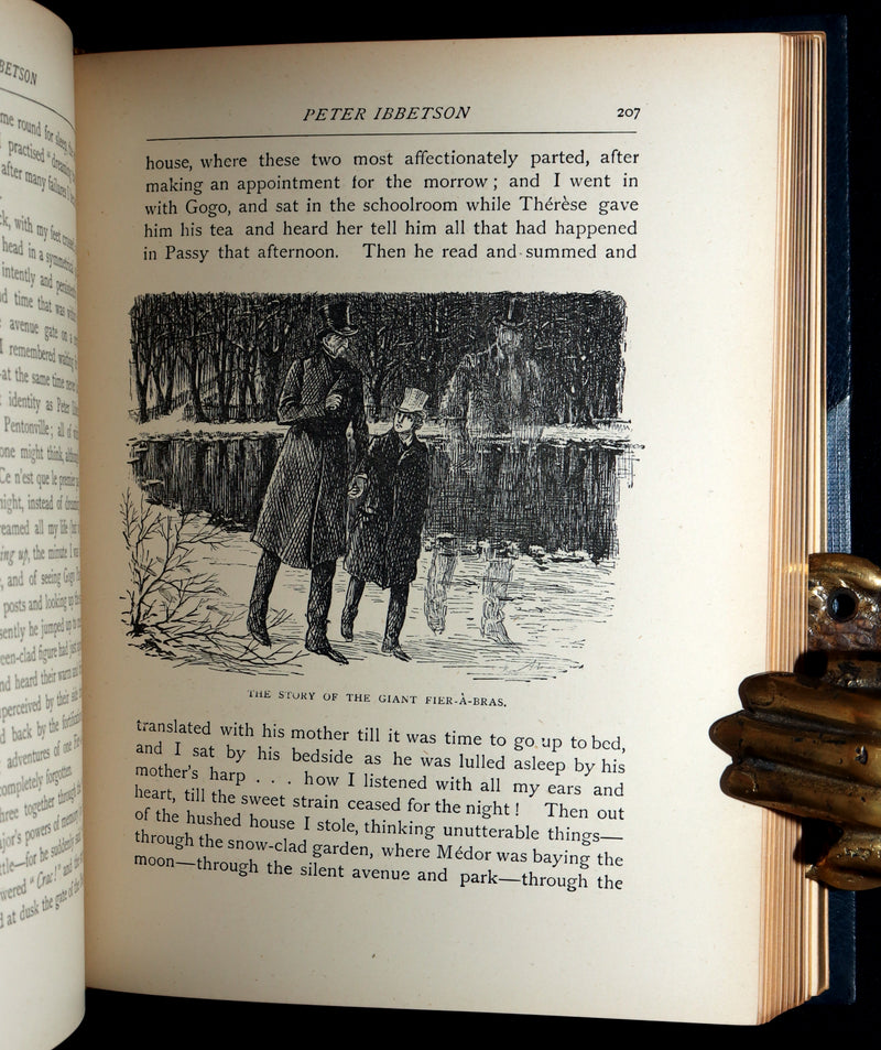 1896 Rare Book - Peter Ibbetson, A strange tale of Communication through Dreams