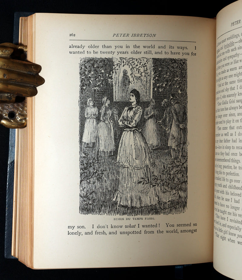 1896 Rare Book - Peter Ibbetson, A strange tale of Communication through Dreams