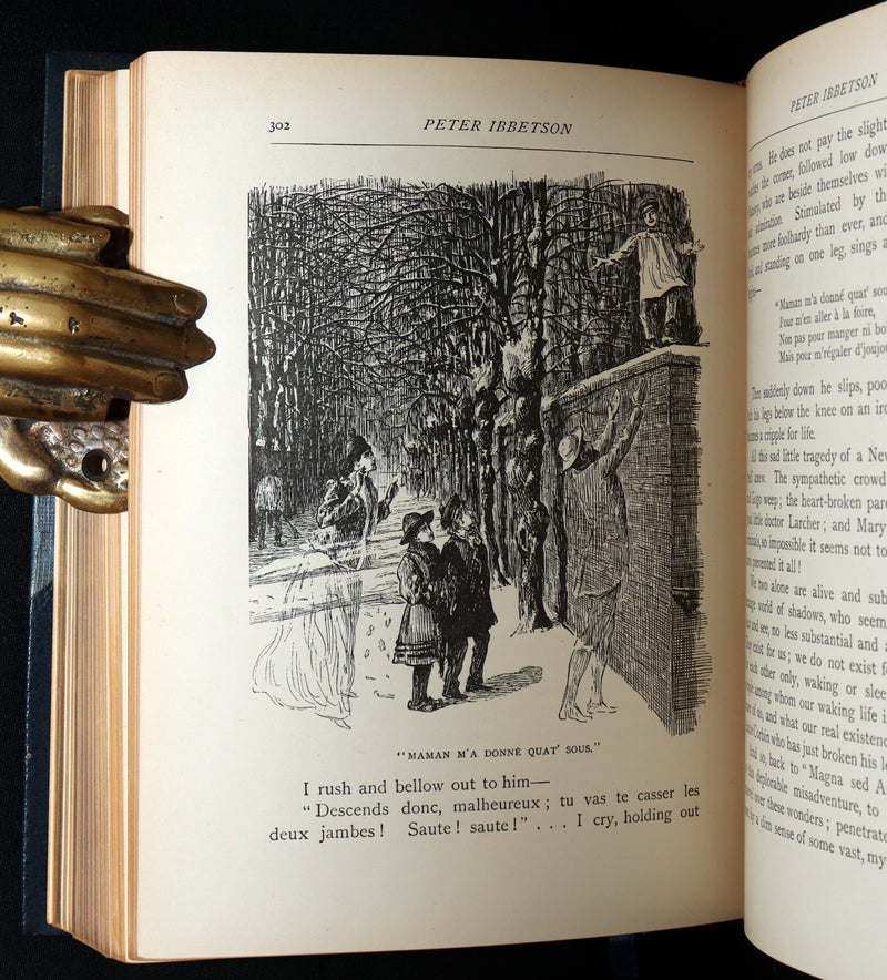 1896 Rare Book - Peter Ibbetson, A strange tale of Communication through Dreams