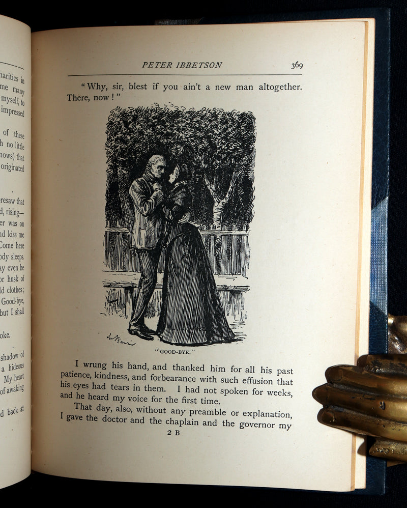 1896 Rare Book - Peter Ibbetson, A strange tale of Communication through Dreams