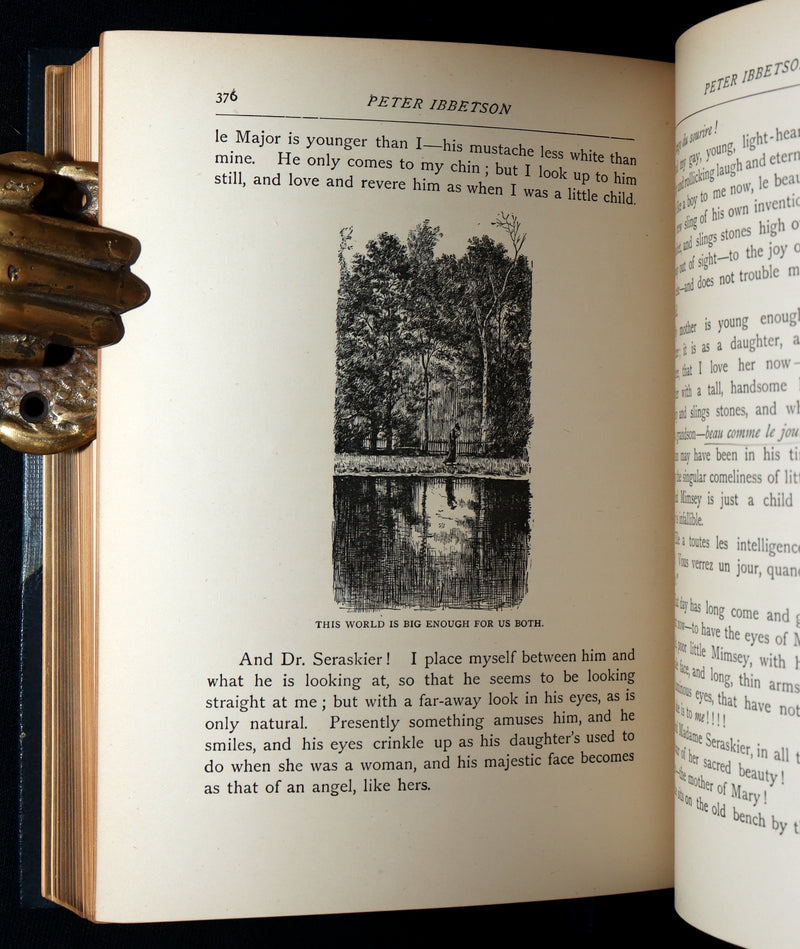 1896 Rare Book - Peter Ibbetson, A strange tale of Communication through Dreams