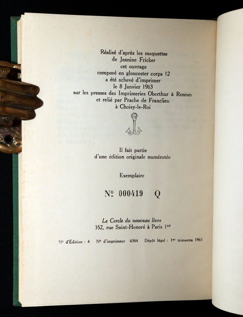 1963 Rare First Limited Edition #419- The Planet of the Apes, Planete des Singes