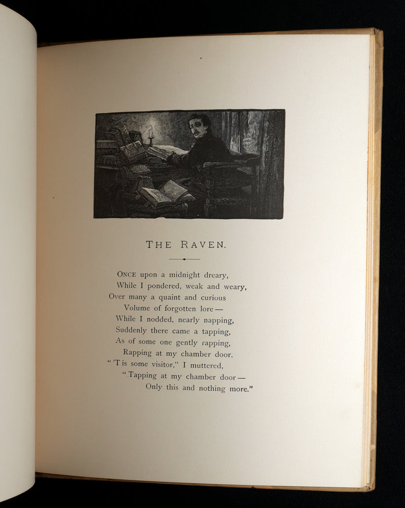 1889 Scarce Book - The Raven by Edgar Allan Poe, Illustrated by W. L. Taylor