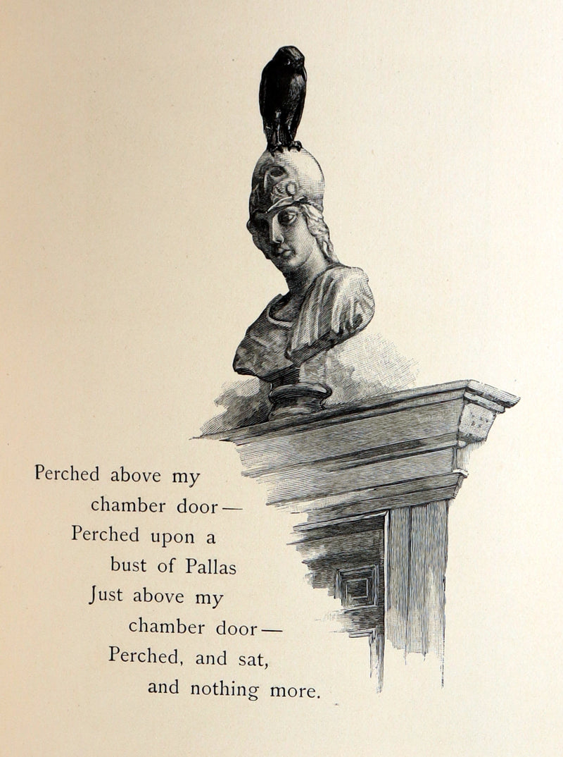 1889 Scarce Book - The Raven by Edgar Allan Poe, Illustrated by W. L. Taylor