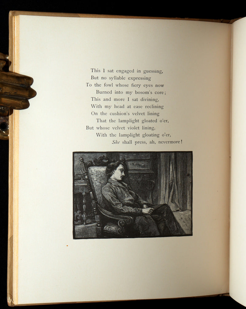 1889 Scarce Book - The Raven by Edgar Allan Poe, Illustrated by W. L. Taylor