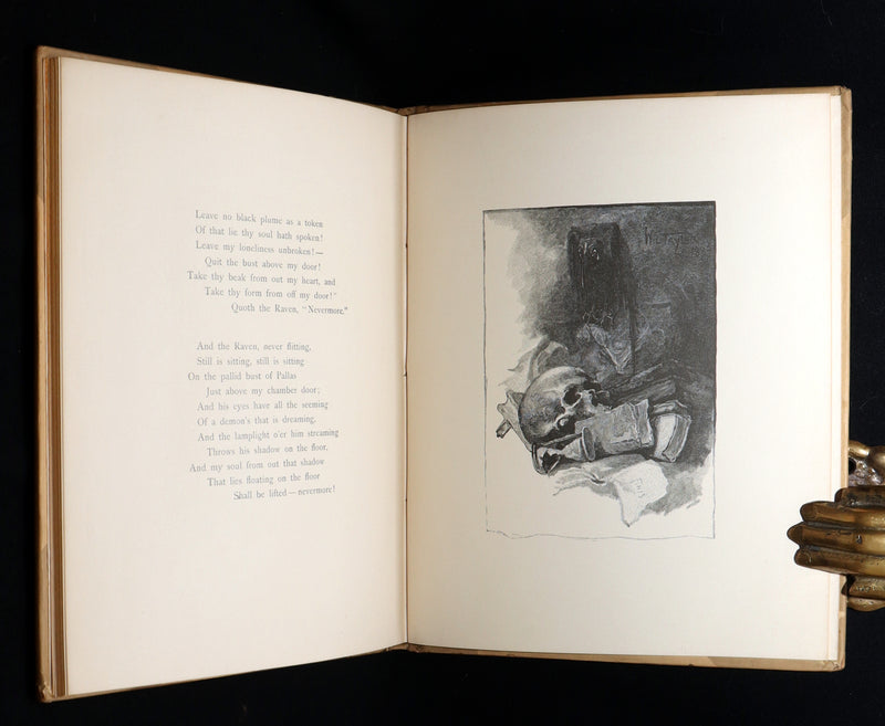 1889 Scarce Book - The Raven by Edgar Allan Poe, Illustrated by W. L. Taylor