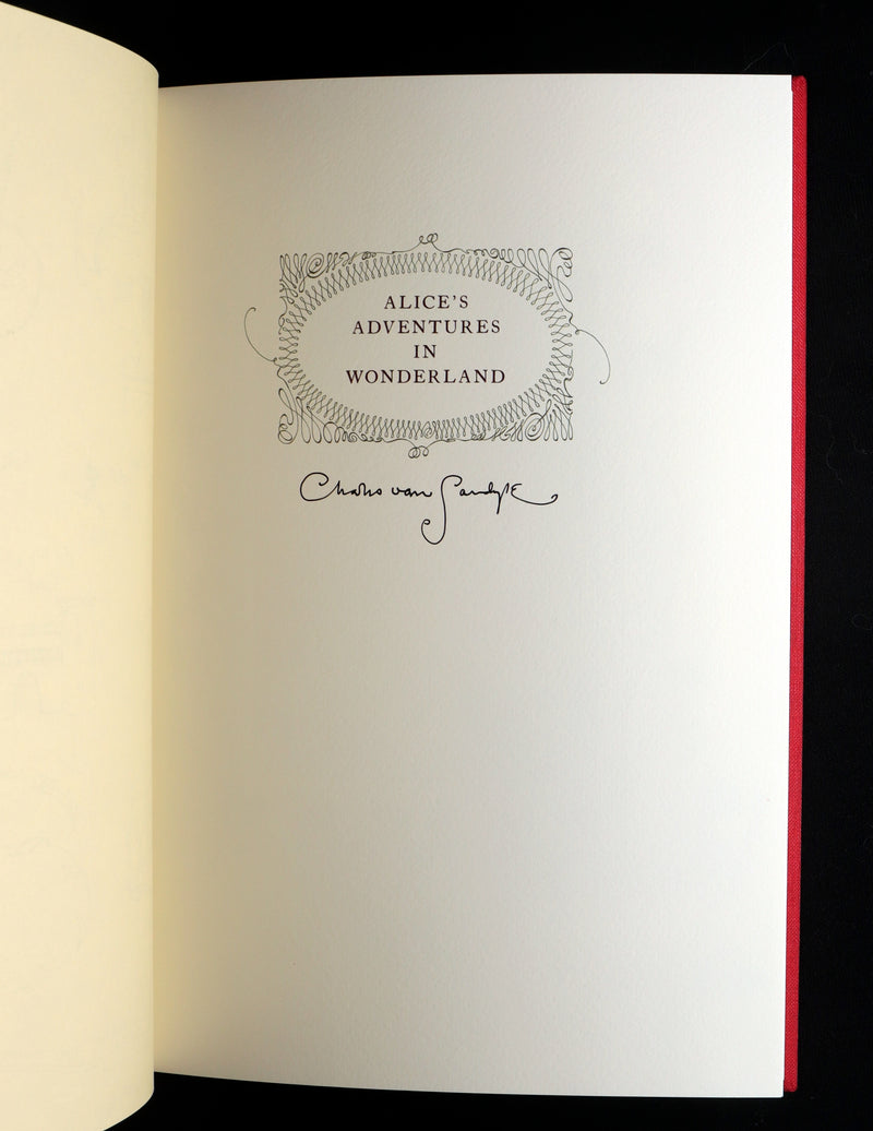 2019 Signed First Edition - Alice in Wonderland, Charles van Sandwyk Illustrator