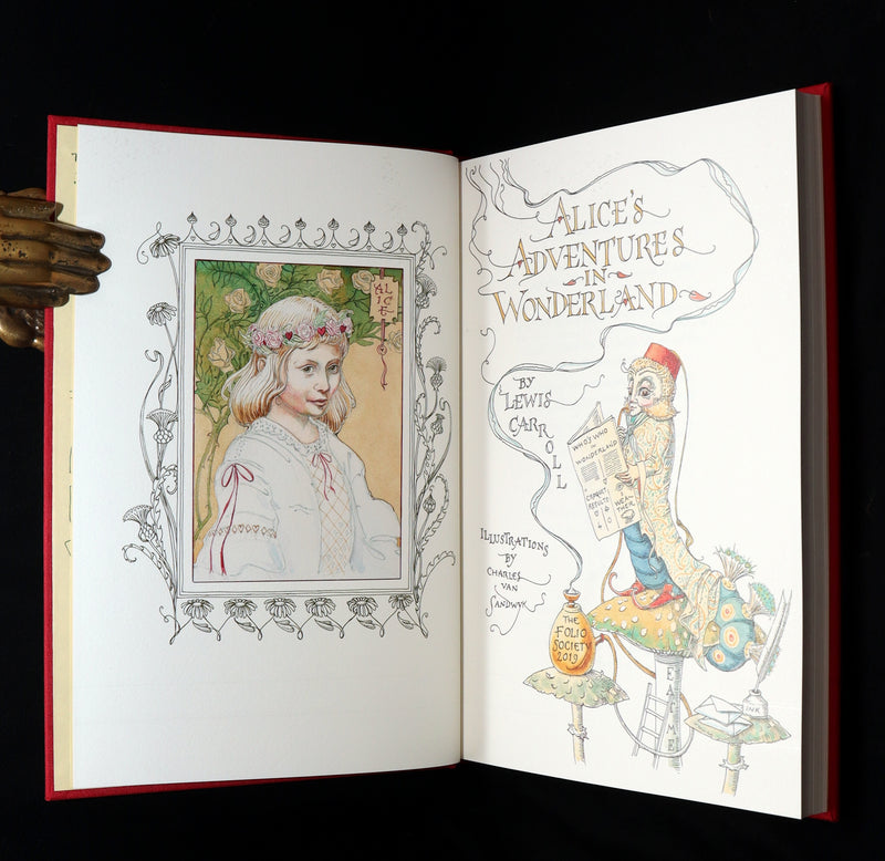 2019 Signed First Edition - Alice in Wonderland, Charles van Sandwyk Illustrator