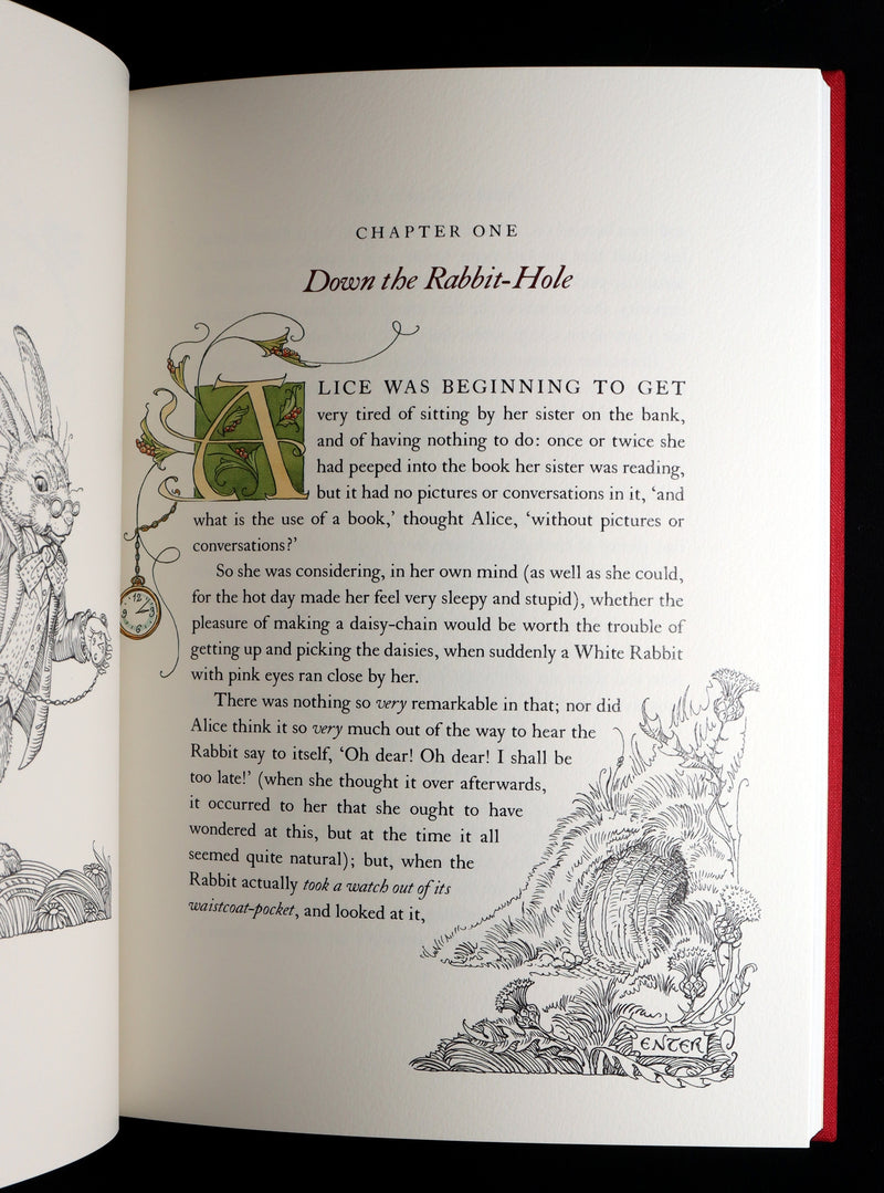 2019 Signed First Edition - Alice in Wonderland, Charles van Sandwyk Illustrator