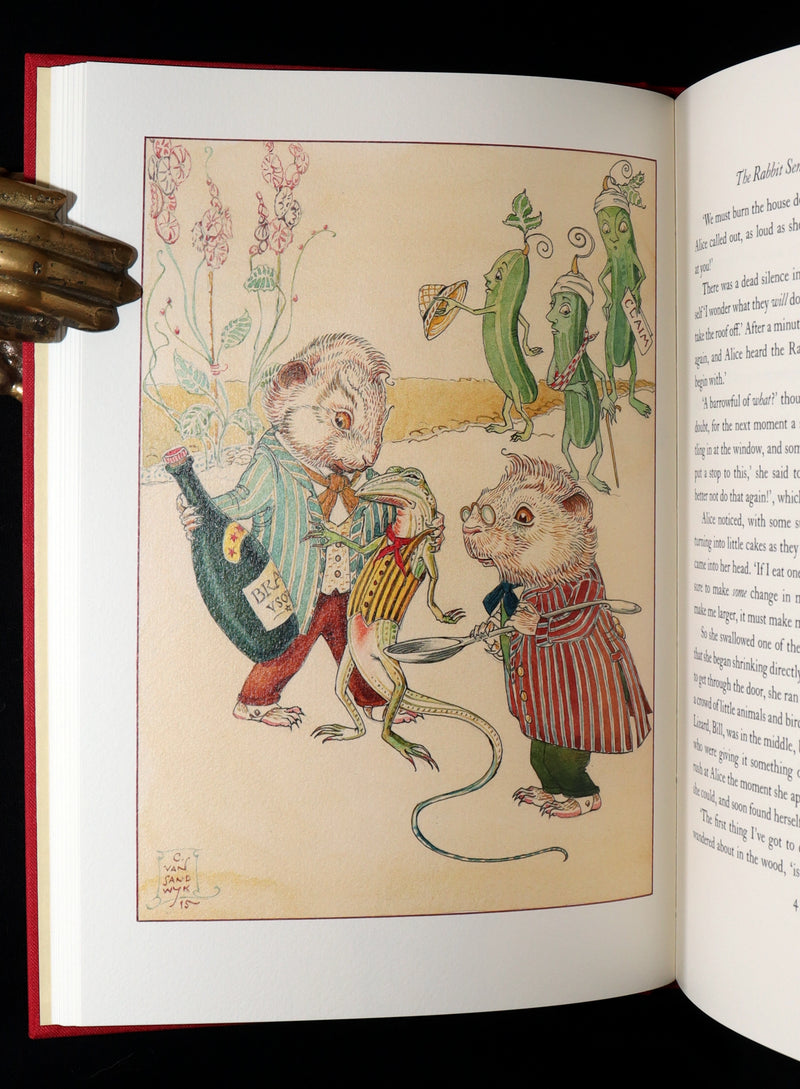 2019 Signed First Edition - Alice in Wonderland, Charles van Sandwyk Illustrator