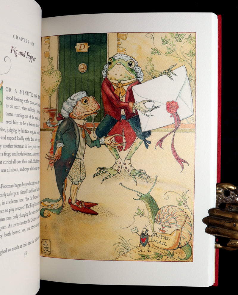 2019 Signed First Edition - Alice in Wonderland, Charles van Sandwyk Illustrator