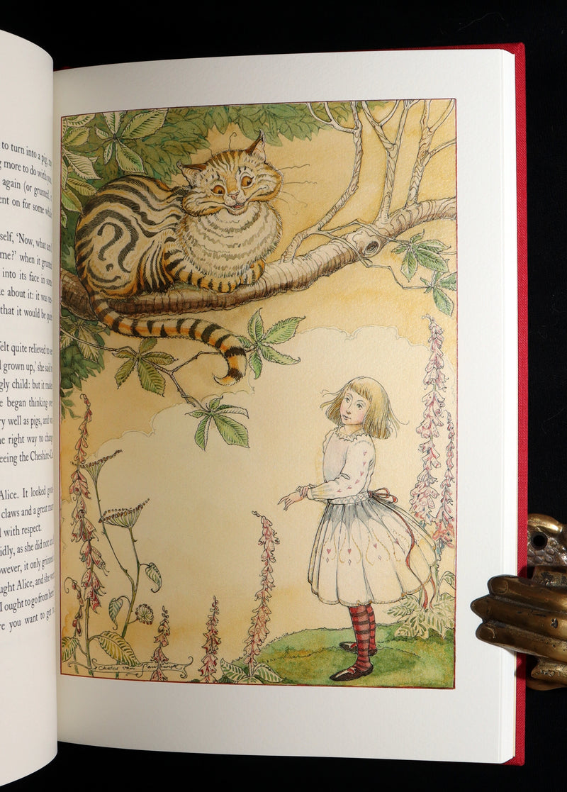 2019 Signed First Edition - Alice in Wonderland, Charles van Sandwyk Illustrator