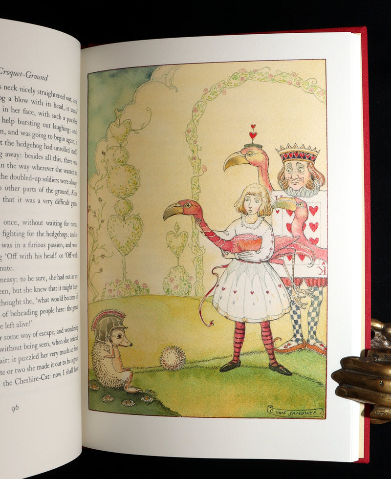 2019 Signed First Edition - Alice in Wonderland, Charles van Sandwyk Illustrator