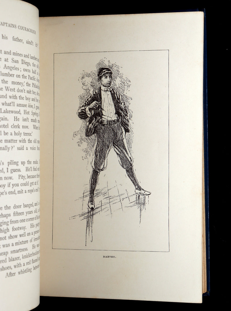1897 Rare 1stED - Captains Courageous, Story of the Grand Banks by R. Kipling