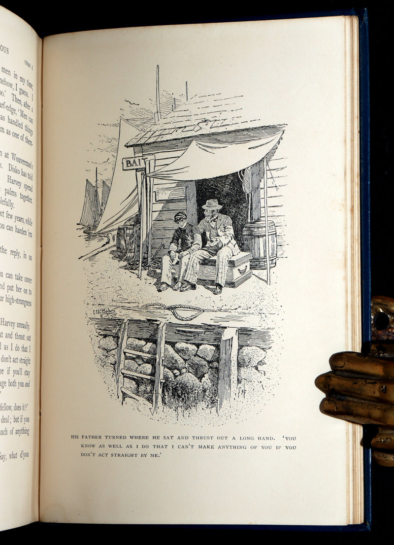 1897 Rare 1stED - Captains Courageous, Story of the Grand Banks by R. Kipling