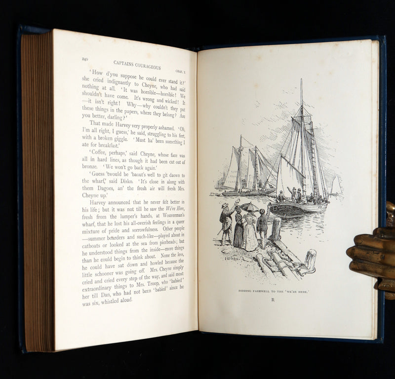 1897 Rare 1stED - Captains Courageous, Story of the Grand Banks by R. Kipling