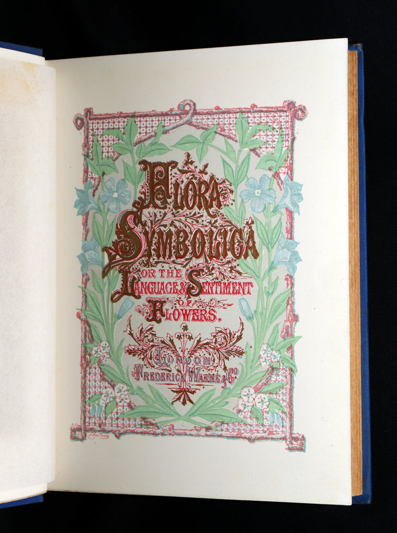1882 Scarce Floriography Book - Flora Symbolica, The Language of Flowers