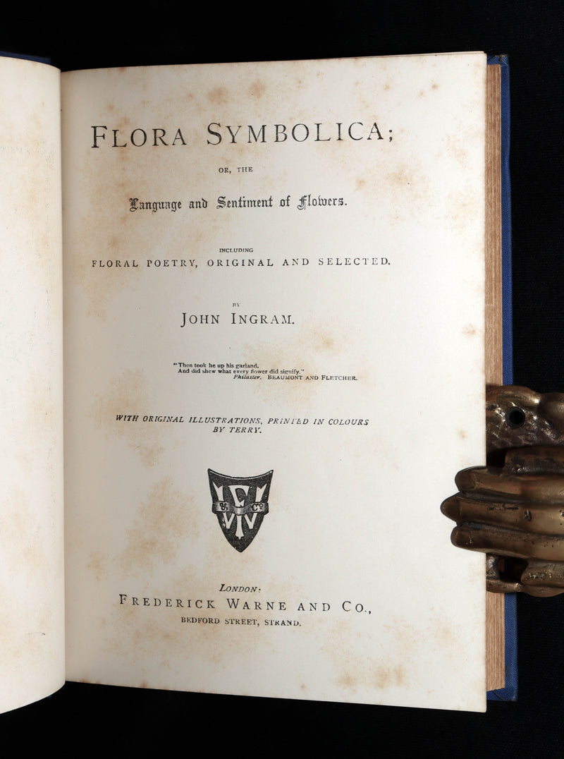 1882 Scarce Floriography Book - Flora Symbolica, The Language of Flowers