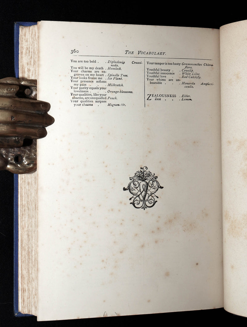 1882 Scarce Floriography Book - Flora Symbolica, The Language of Flowers