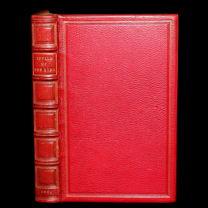 1859 Rare 1stED bound by Nutt - Idylls of the King Arthur by Alfred Tennyson